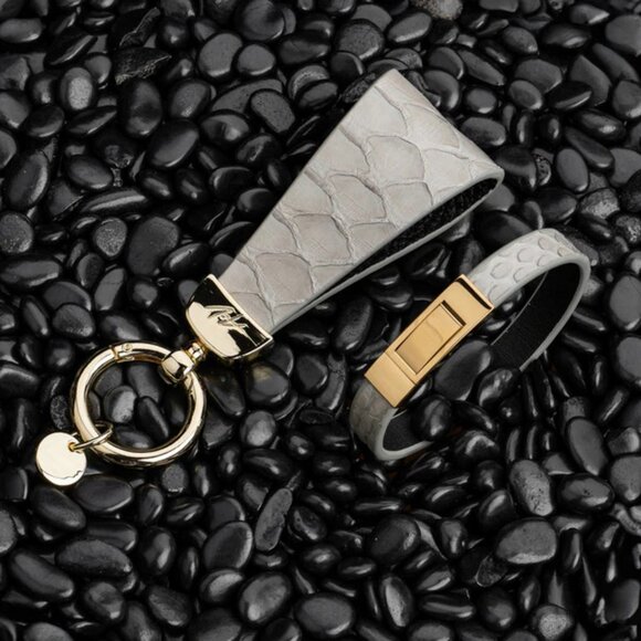 Exotic Python Skin Gift Set – Slim & Stylish - Graycloth Color - Picture 3 of 5